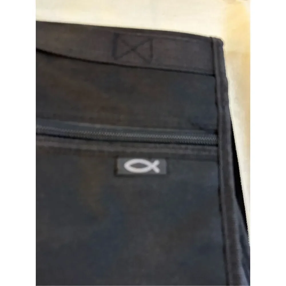 Zondervan black bible organizer 11x9” Fish logo‎
